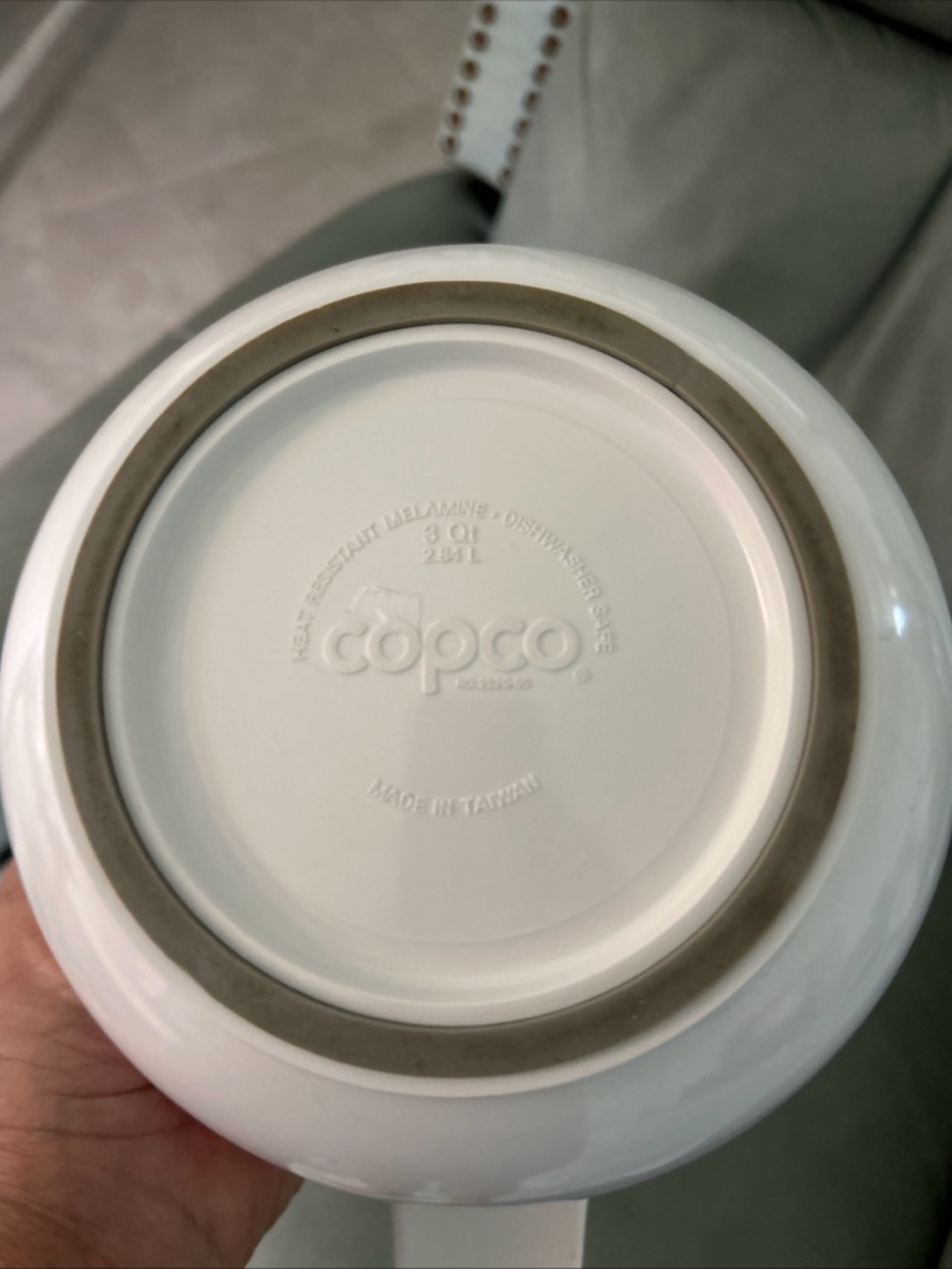 Copco nonslip White Nesting Mixing Bowls with Pour Spouts - Home Dining - Picture 3 of 4